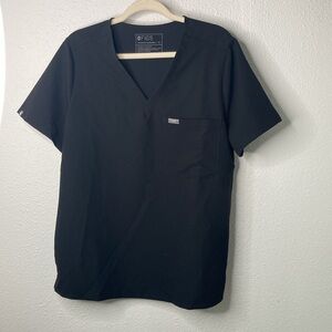 Figs Technical Collection Slim Catarina One-Pocket Scrub Top Black XL